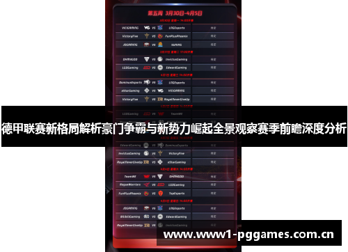 德甲联赛新格局解析豪门争霸与新势力崛起全景观察赛季前瞻深度分析